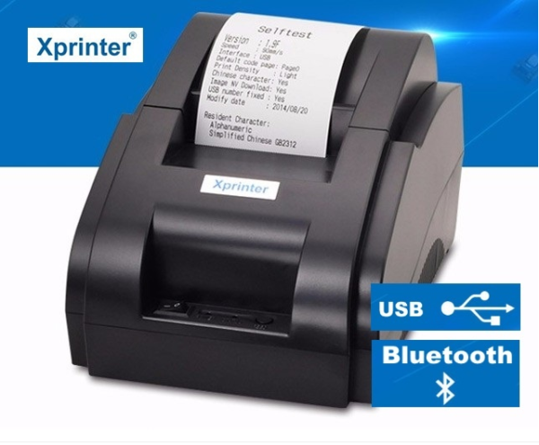 Xprinter Xp 58iih Bt High Speed 58mm Bluetooth And Usb Thermal Receipt Printerblack For Android 7490