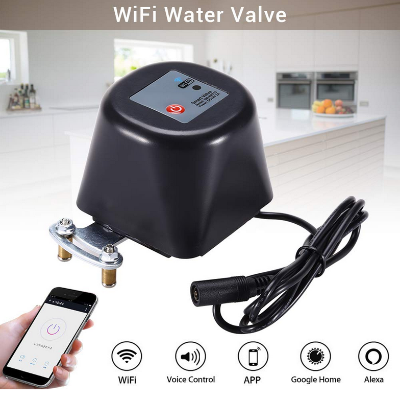 Household Smart WiFi Water Gas Valve Shutoff Voice/APP Remote Control Value 