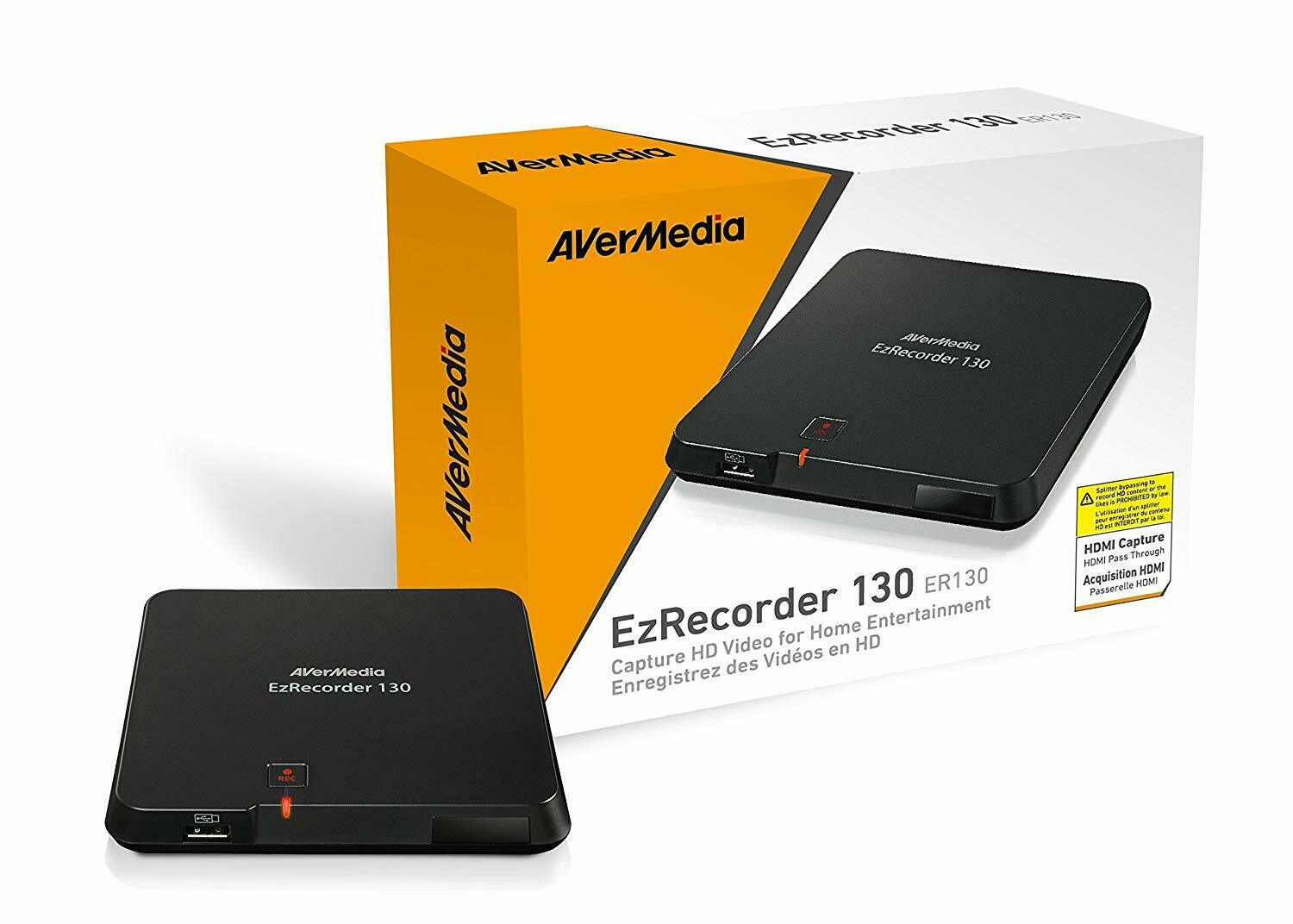 AVerMedia EzRecorder, HD Capture Definition HDMI Recorder, PVR, Schedule Recording, 32GB Flash Drive Incl (ER130) - SmarThingx