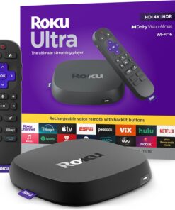Roku Ultra - Ultimate Streaming Player - 4K Streaming Device for TV with HDR10+, Dolby Vision & Atmos - Bluetooth & Wi-Fi 6  4850X