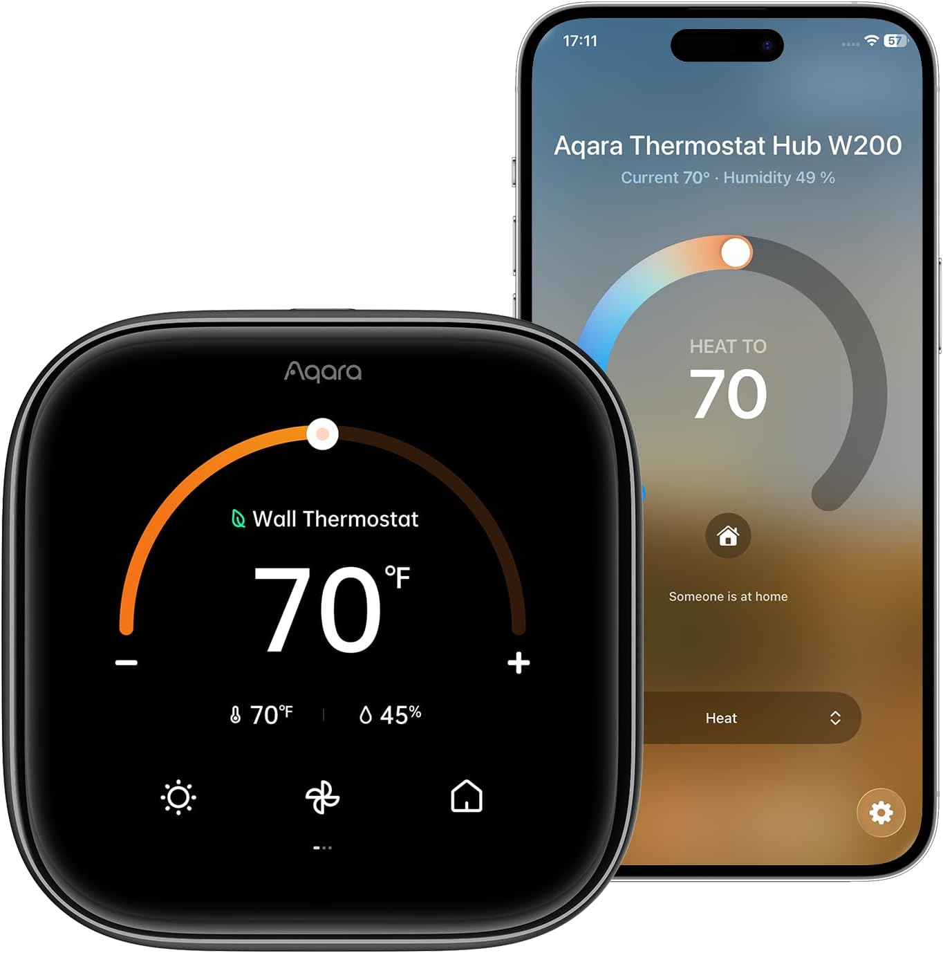 Aqara Smart Thermostat W200 with Apple Adaptive Temperature & Clean Energy
