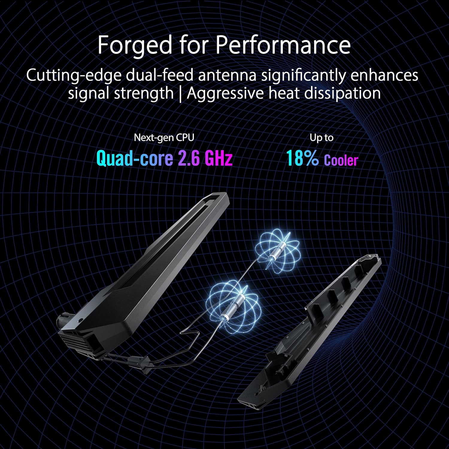 ASUS ROG Rapture GT-BE98 Pro WiFi 7 Gaming Router - Quad-Band, 30Gbps, - Image 3
