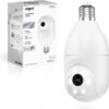 Feit Electric Smart Security Camera Bulb, 2K QHD Resolution, 2-Way Audio,