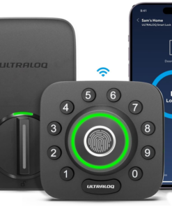 ULTRALOQ U-Bolt Pro WiFi Smart Lock with Door Sensor, App Remote Control