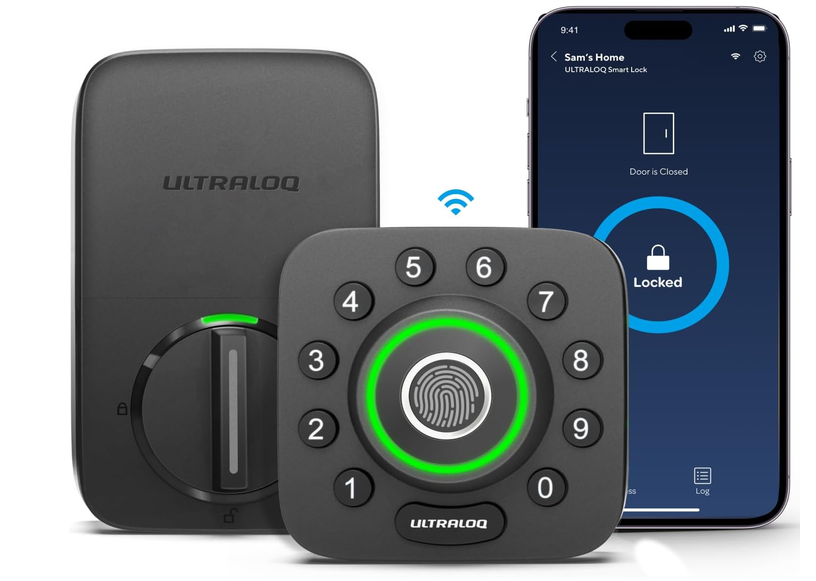 ULTRALOQ U-Bolt Pro WiFi Smart Lock with Door Sensor, App Remote Control